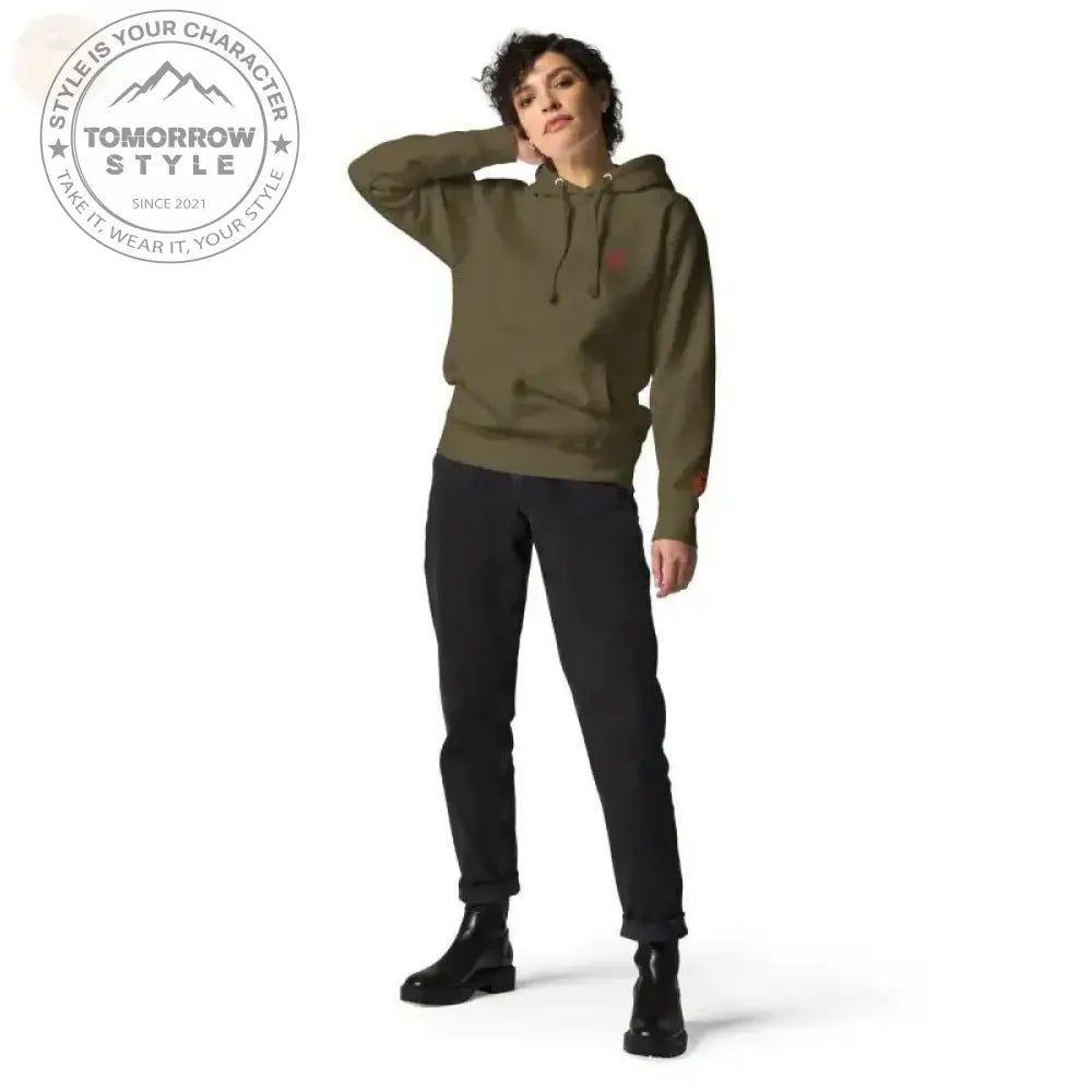 Cozy Chic: Bestickter Damen Hoodie - Tomorrow Style