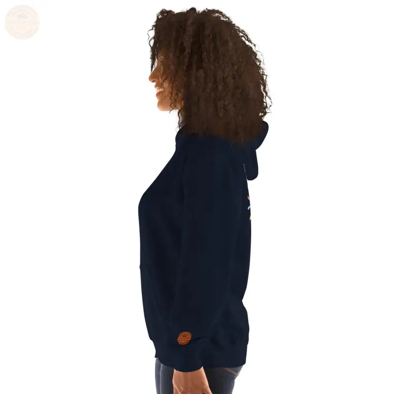 Bestickte Damen Hoodie - Navy / S