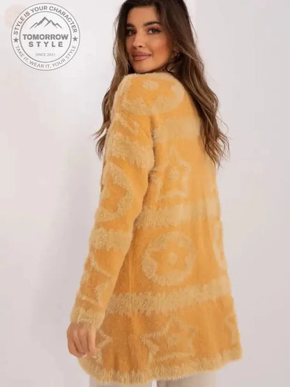 Cozy Knit Brown Cardigan – Ungeknöpfte Strickjacke in Braun - Tomorrow Style