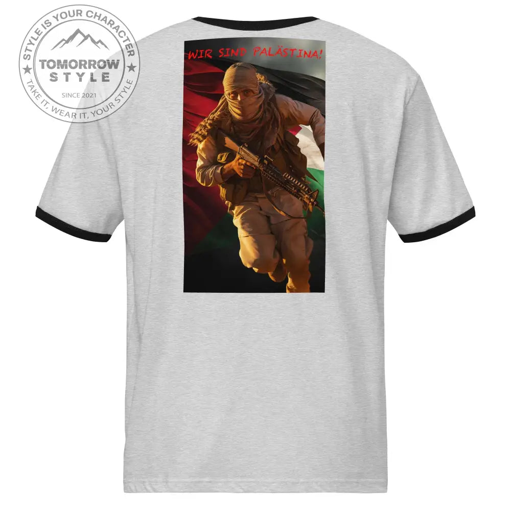 Damen Bedrucktes T-Shirt: 'Wir sind Palästine - Tomorrow Style