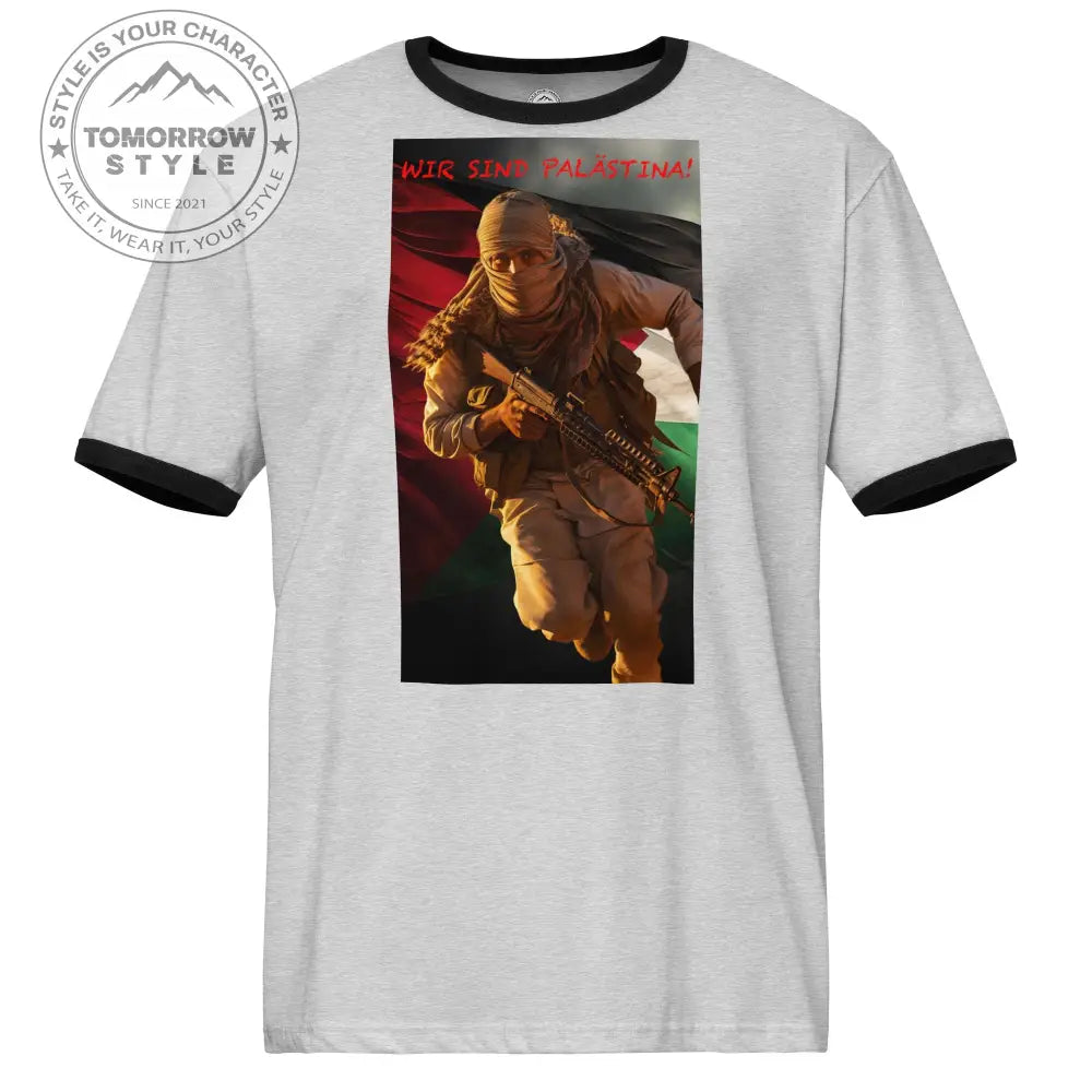 Damen Bedrucktes T-Shirt: 'Wir sind Palästine - Tomorrow Style