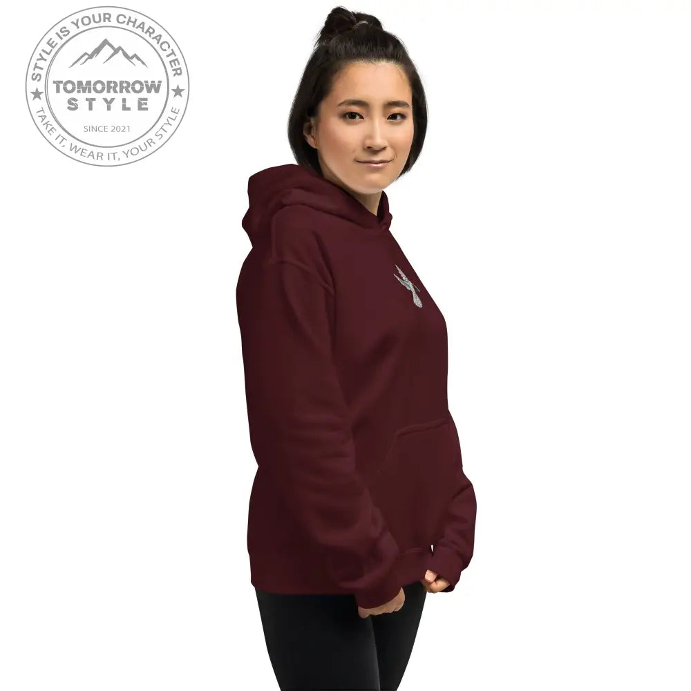 Damen Hoodie mit besticktem Frieden Vogel und Palästinenserflagge - Tomorrow Style