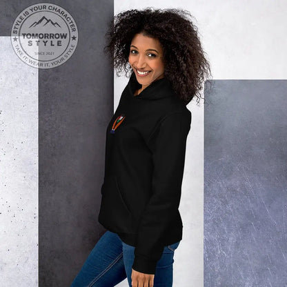 Damen Hoodie mit bestickter Palästinenserflagge - Tomorrow Style