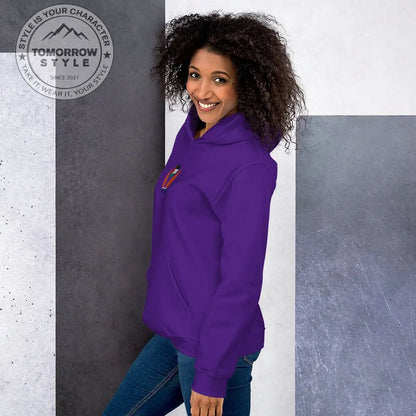 Damen Hoodie mit bestickter Palästinenserflagge - Tomorrow Style