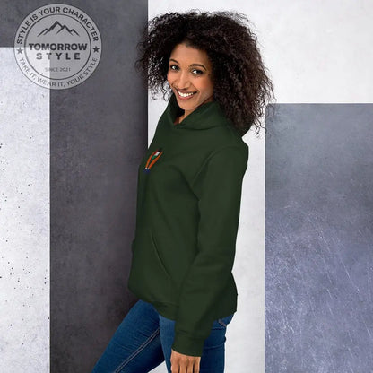 Damen Hoodie mit bestickter Palästinenserflagge - Tomorrow Style