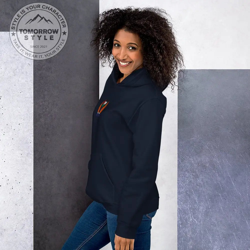 Damen Hoodie mit bestickter Palästinenserflagge - Tomorrow Style