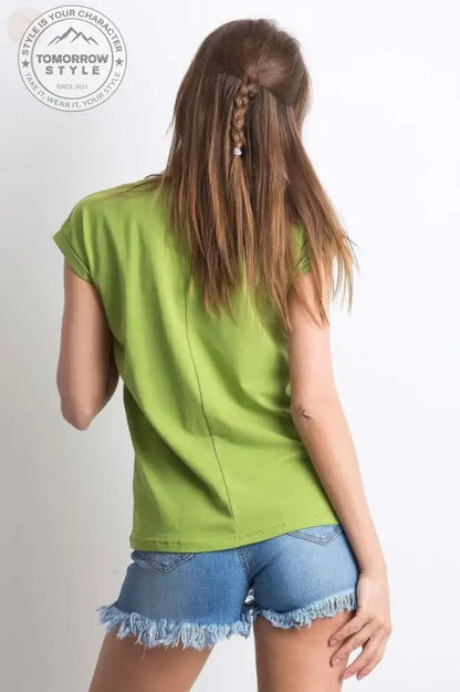 Damen T - Shirt der Saison mit stylischem V - Ausschnitt - Tomorrow Style