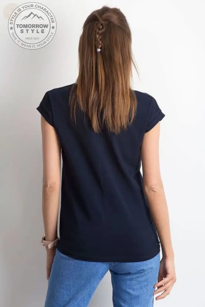 Damen T - Shirt der Saison mit stylischem V - Ausschnitt - Tomorrow Style