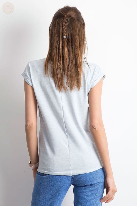 Damen T - Shirt der Saison mit stylischem V - Ausschnitt - Tomorrow Style