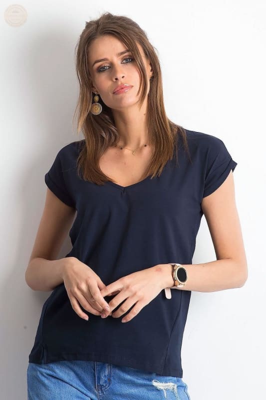 Damen T - Shirt der Saison mit stylischem V - Ausschnitt - Tomorrow Style