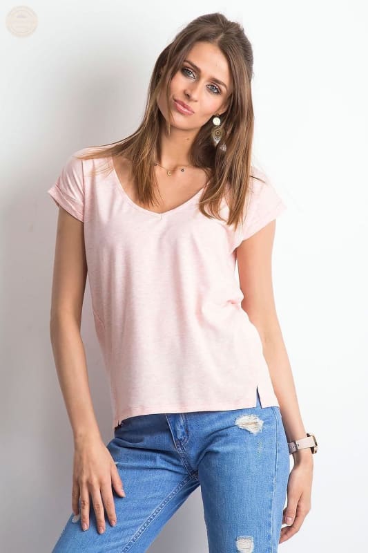 Damen T - Shirt der Saison mit stylischem V - Ausschnitt - Tomorrow Style