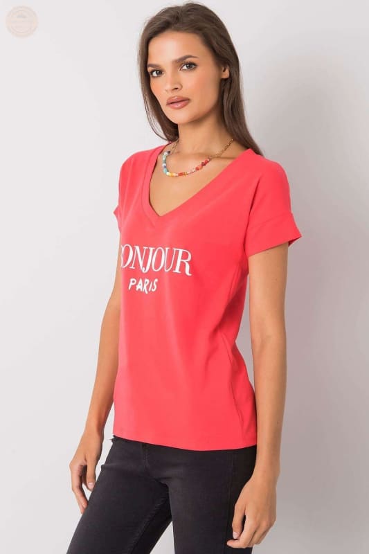 Damen T - Shirt mit dekorativem Schriftzug - Tomorrow Style