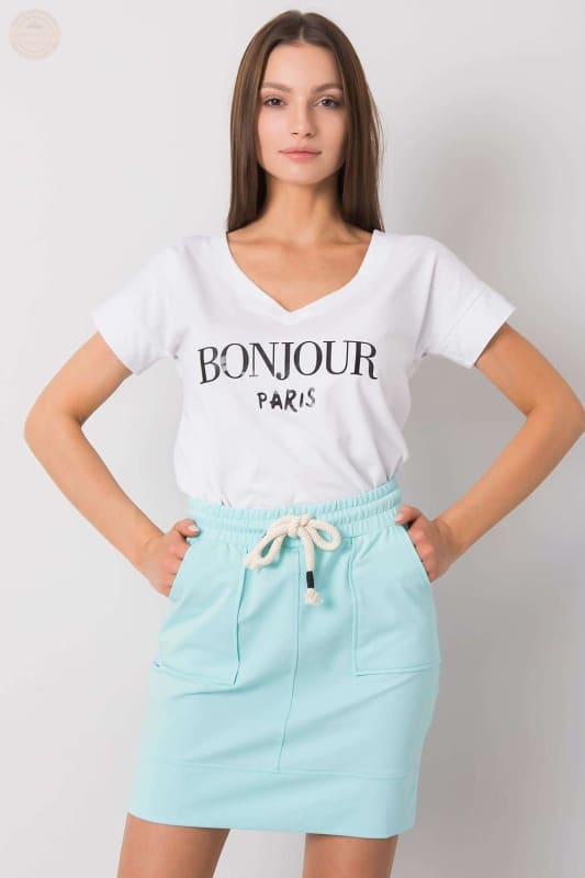 Damen T - Shirt mit dekorativem Schriftzug - Tomorrow Style