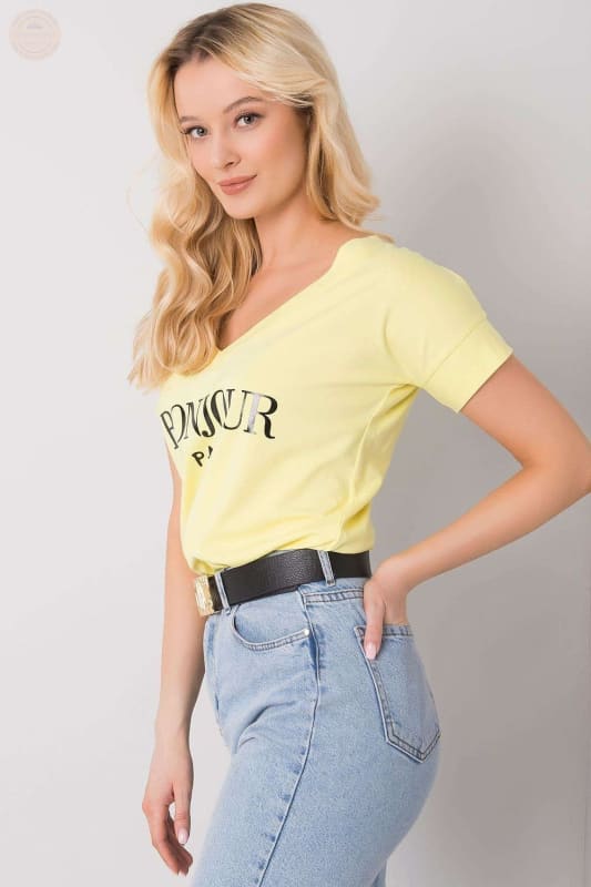 Damen T - Shirt mit dekorativem Schriftzug - Tomorrow Style