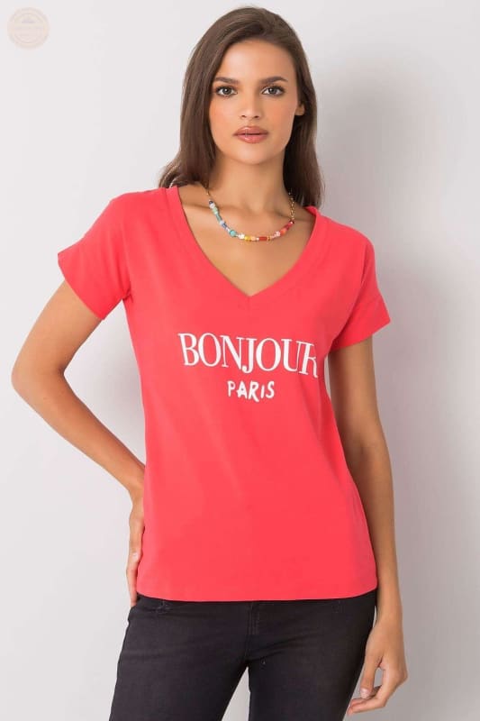 Damen T - Shirt mit dekorativem Schriftzug - Tomorrow Style