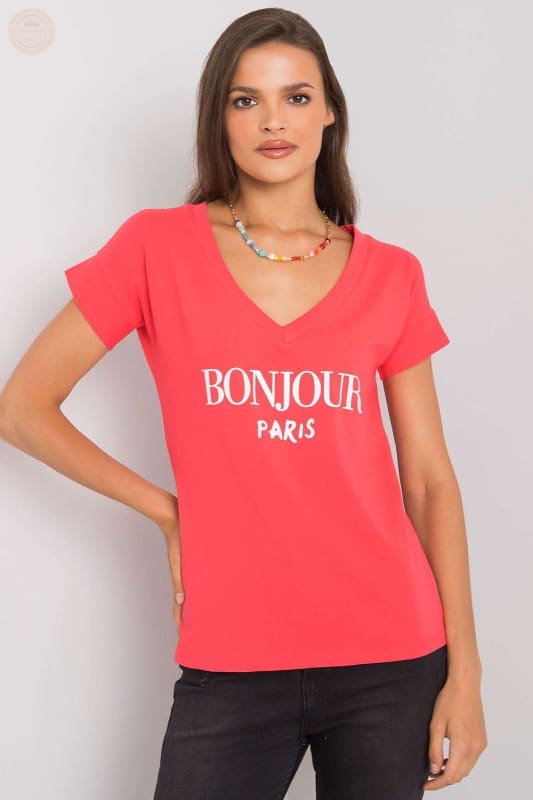 Damen T - Shirt mit dekorativem Schriftzug - Tomorrow Style