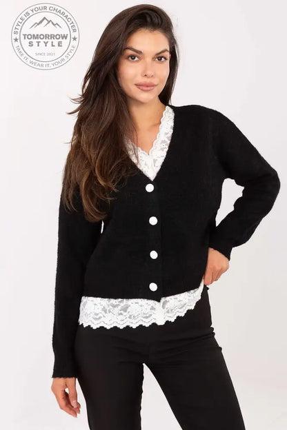 Damenpullover mit Spitzen und Knöpfen - Tomorrow Style