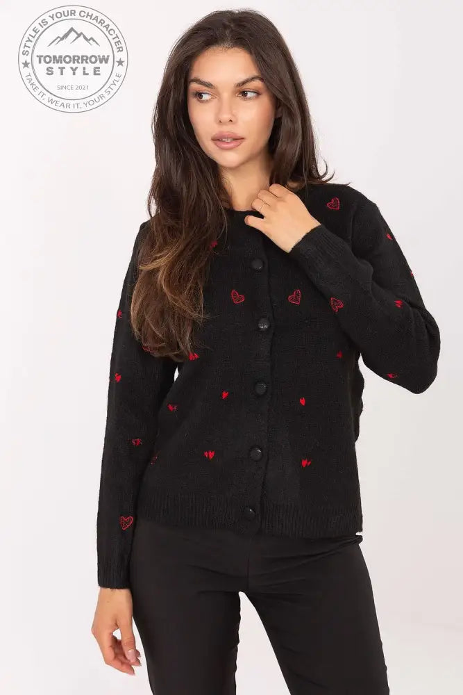 Damenstrickjacke mit Herz - Applikationen - Tomorrow Style