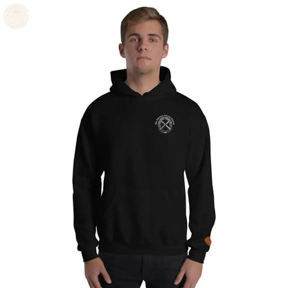 Bundeswehr Premium Hoodie mit Stickerei für Damen und Herren - Schwarz / S