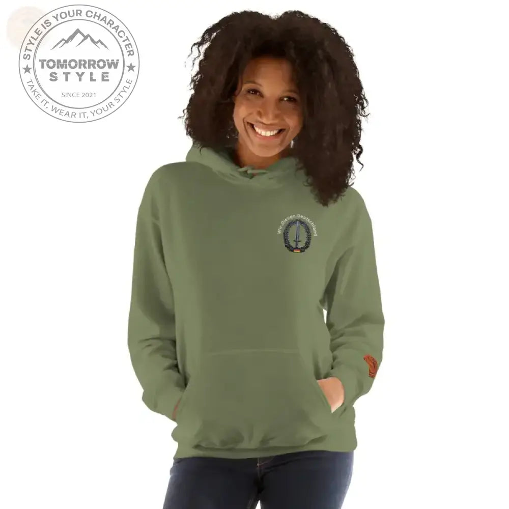 Bundeswehr Premium Hoodie mit Stickerei für Damen und Herren