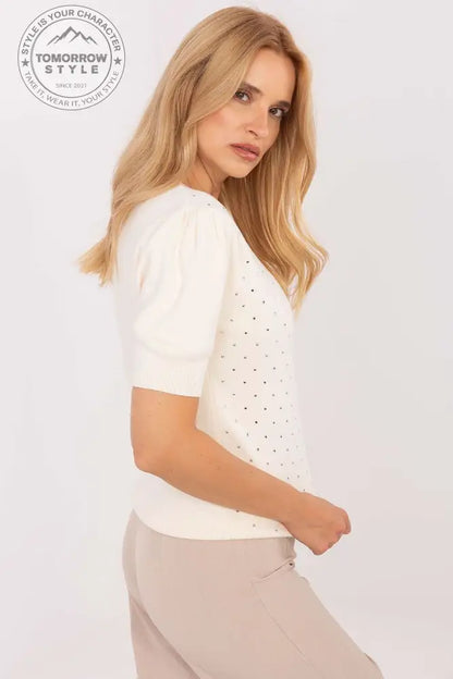 Eleganter Damenpullover mit puffigen Ärmeln – Stilvoll für Arbeit und Alltag - Tomorrow Style