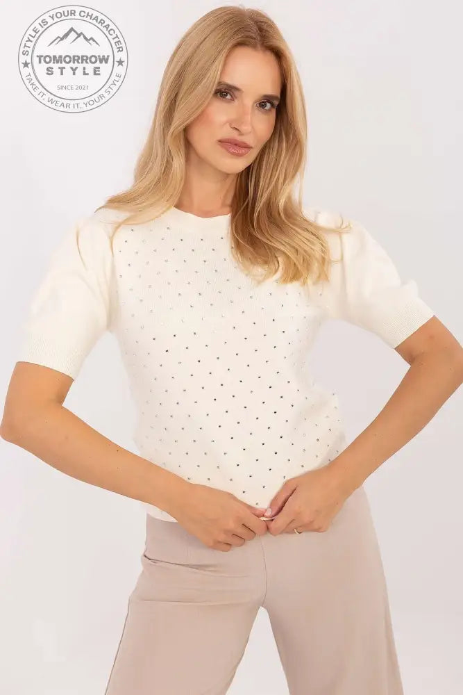 Eleganter Damenpullover mit puffigen Ärmeln – Stilvoll für Arbeit und Alltag - Tomorrow Style