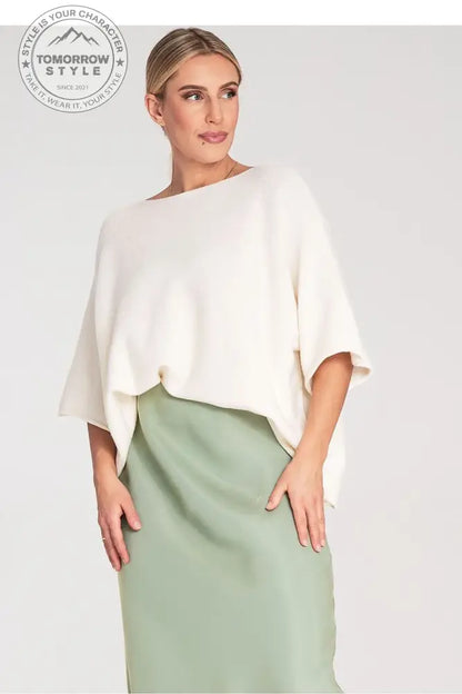 Eleganter Fledermaus Pullover für Damen - Tomorrow Style