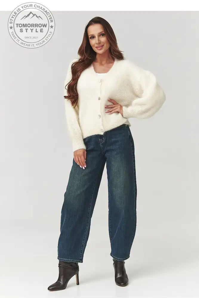 Eleganter Mohair - Pullover mit Knöpfen - Tomorrow Style