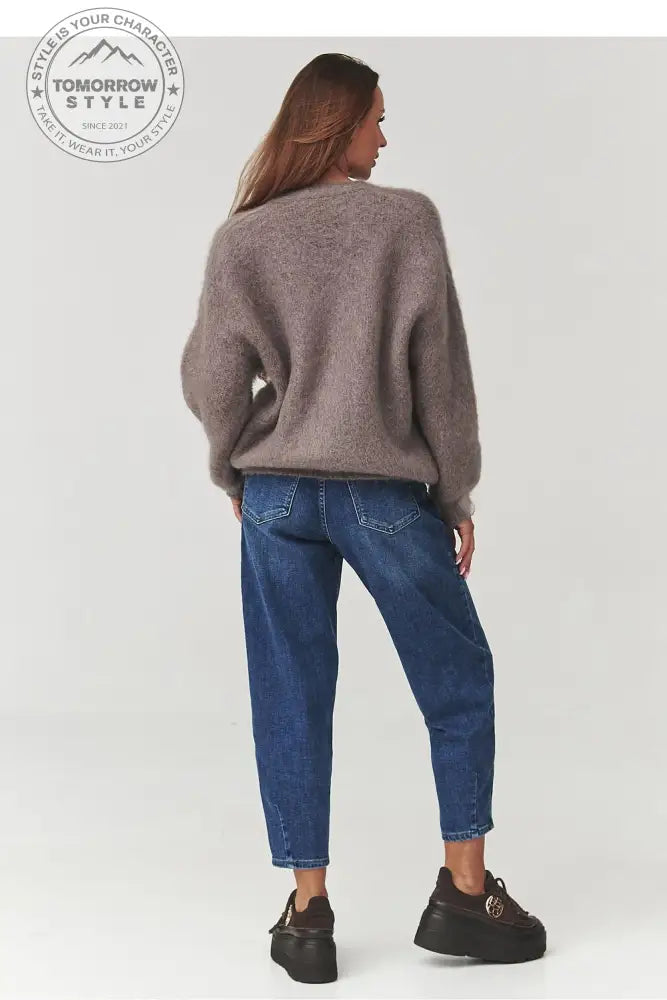 Eleganter Mohair - Pullover mit Knöpfen - Tomorrow Style