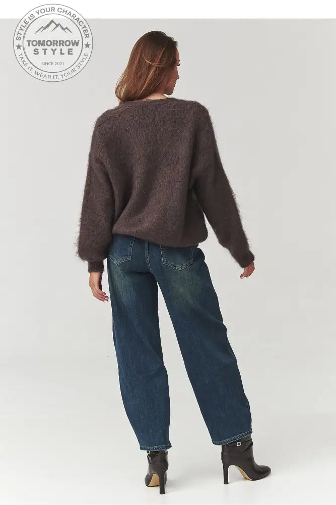 Eleganter Mohair - Pullover mit Knöpfen - Tomorrow Style