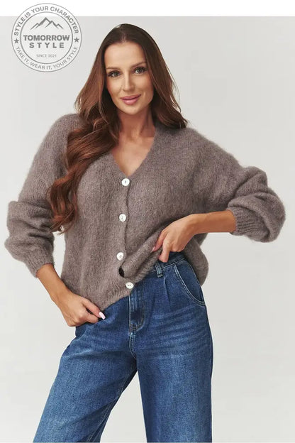 Eleganter Mohair - Pullover mit Knöpfen - Tomorrow Style