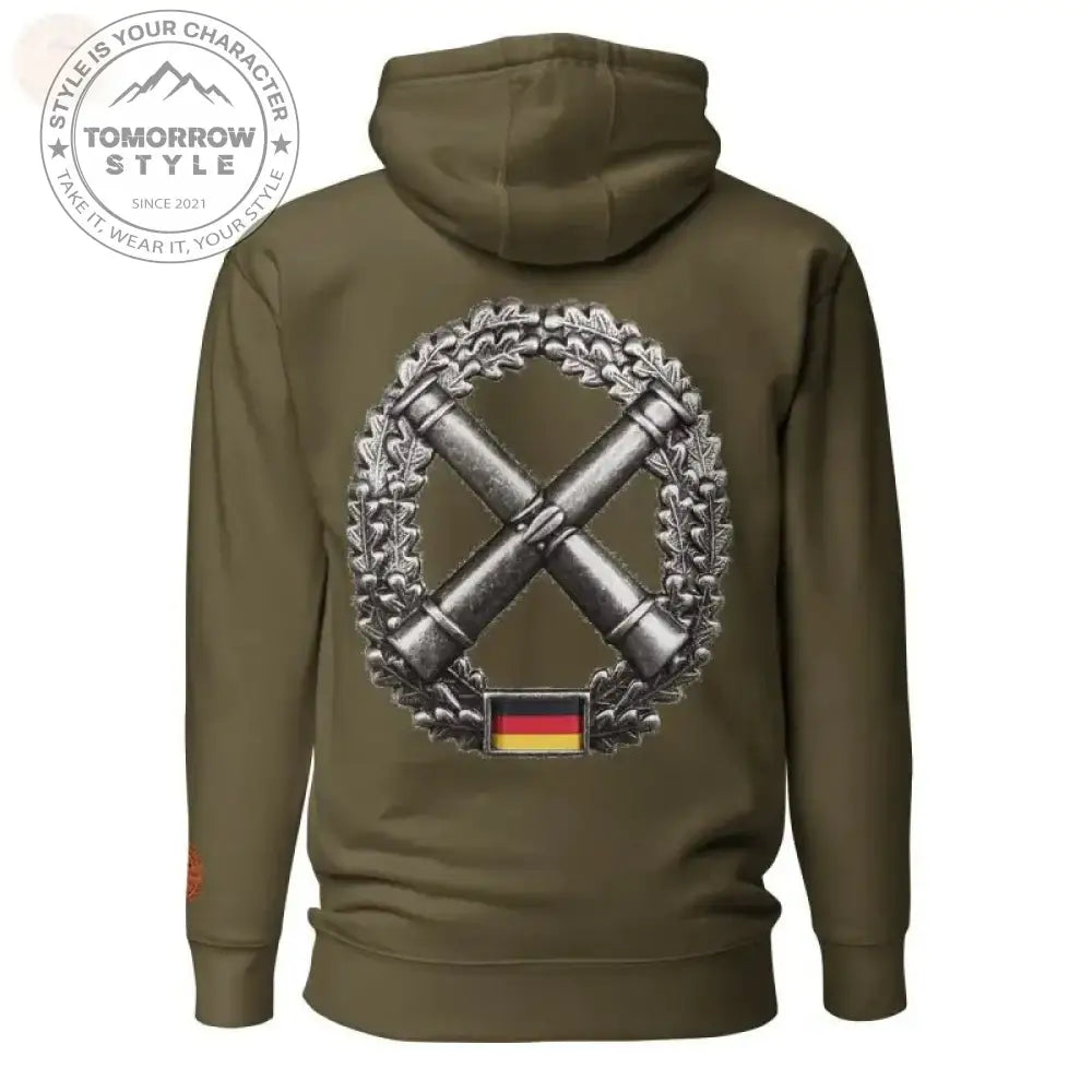Elite bestickter Artillerie - Truppen - Kapuzenpullover - Tomorrow Style