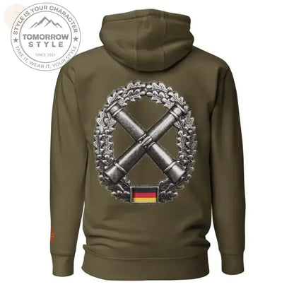 Elite bestickter Artillerie - Truppen - Kapuzenpullover - Tomorrow Style