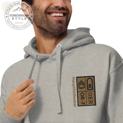 Elite Fallschirmjäger Hoodie: Bestickte Bundeswehr Premium! - Tomorrow Style