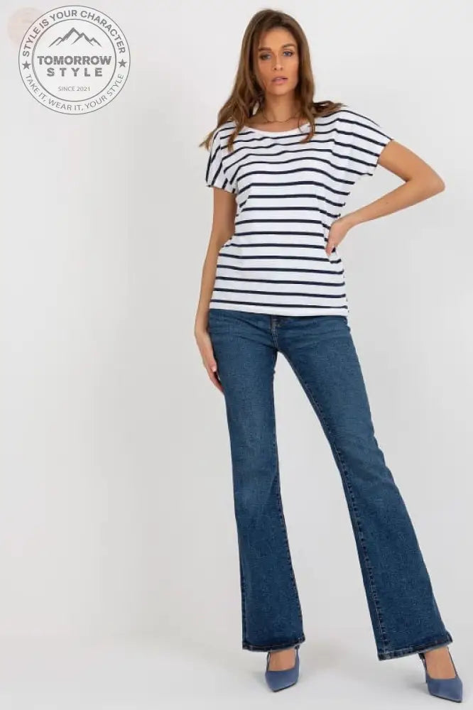 „Fabulous Damen T-Shirt mit kurzen Ärmeln – Stripe Sensation!“ - Tomorrow Style