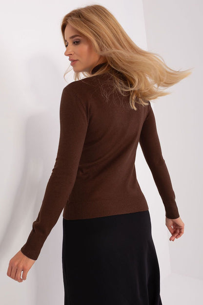 Eleganter Rollkragenpullover aus Weicher Viskose mit Zarten Streifen