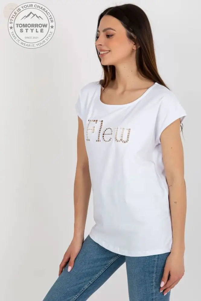 Fancy Cutout Damen T-Shirt: lässiges Shirt - Tomorrow Style