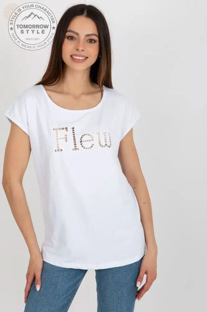 Fancy Cutout Damen T-Shirt: lässiges Shirt - Tomorrow Style
