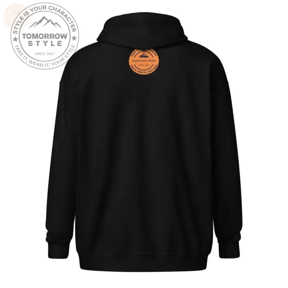 Farblich abgestimmter Kapuzenpullover mit Reißverschluss: Innen und außen gemütlich - Tomorrow Style