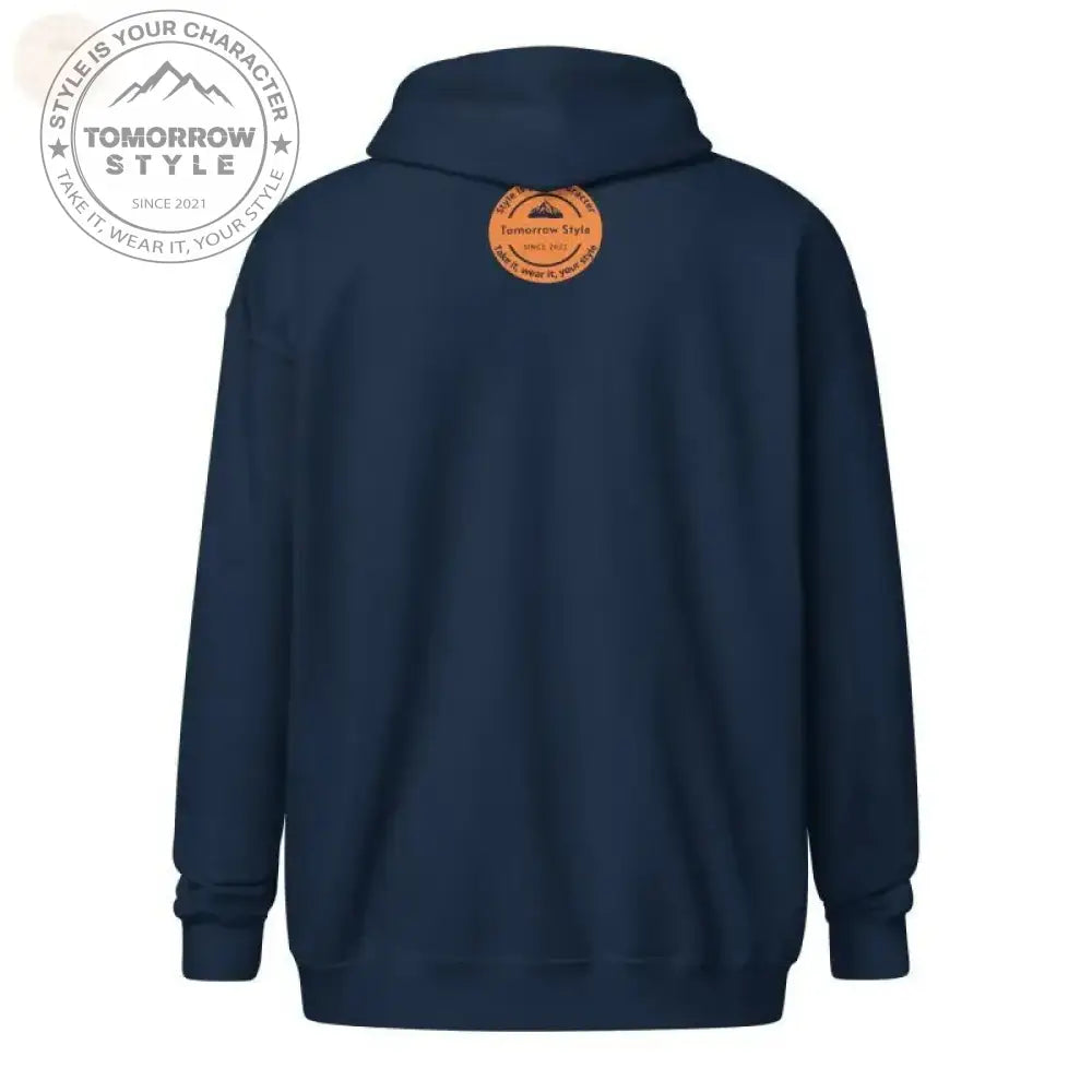 Farblich abgestimmter Kapuzenpullover mit Reißverschluss: Innen und außen gemütlich - Tomorrow Style