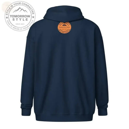 Farblich abgestimmter Kapuzenpullover mit Reißverschluss: Innen und außen gemütlich - Tomorrow Style