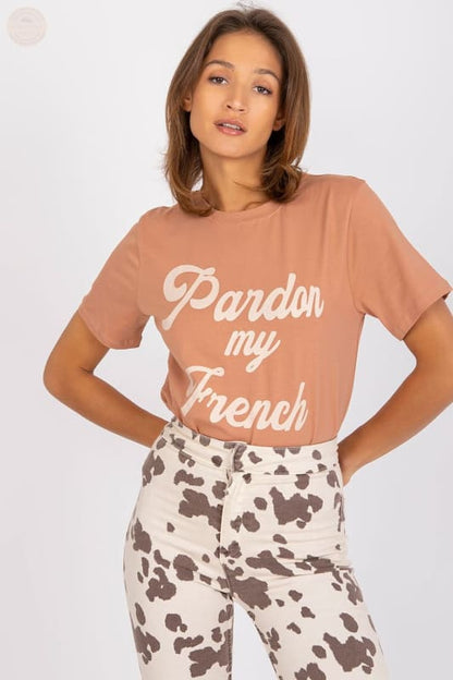 Fashionista Damen T-Shirt: Dekorative Aufschrift auf der Vorderseite! - Tomorrow Style