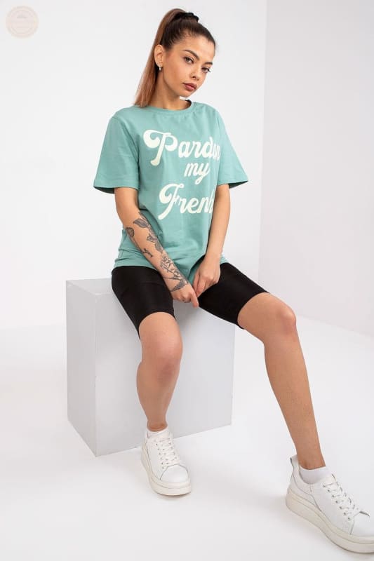 Fashionista Damen T-Shirt: Dekorative Aufschrift auf der Vorderseite! - Tomorrow Style