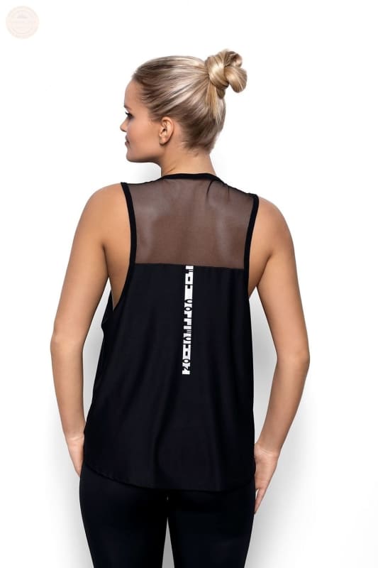 Freches Mesh - Tank: Feminine Bluse mit transparentem Einsatz - Tomorrow Style