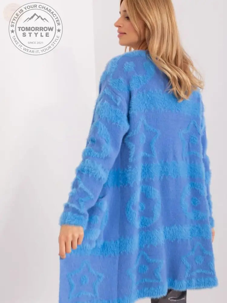 Freedom Knit: Aufgeknöpfter blauer Cardigan - Tomorrow Style