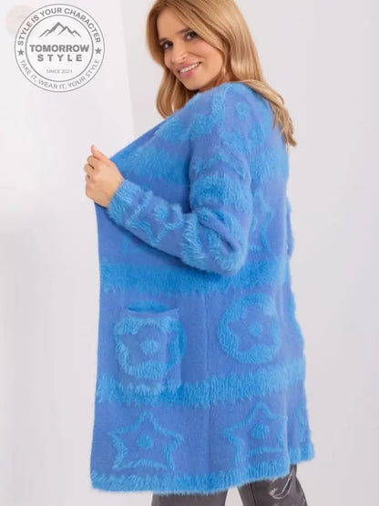 Freedom Knit: Aufgeknöpfter blauer Cardigan - Tomorrow Style