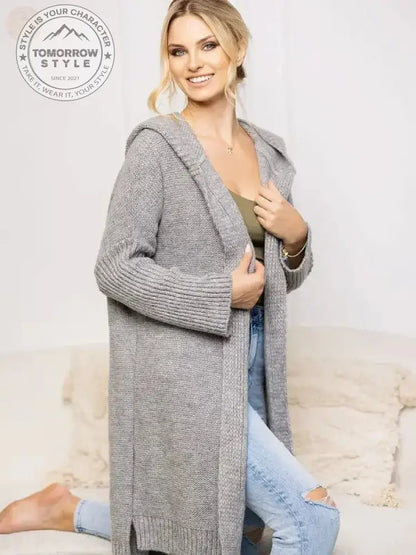 Gemütliche Strickjacke mit Kapuze - Tomorrow Style