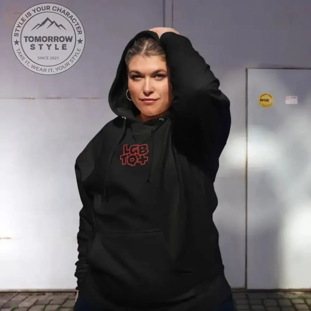 Gemütlicher bestickter Kapuzenpullover – 28 Zoll - Tomorrow Style