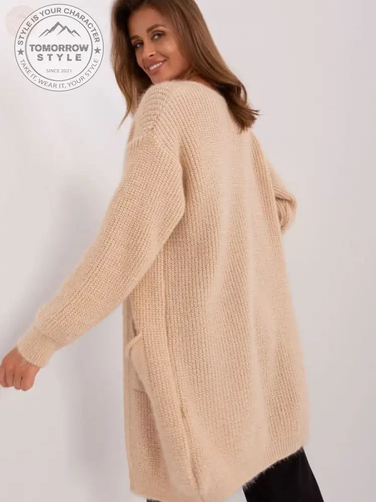 Gemütlicher, schicker Strick - Cardigan in Beige – perfekt für den Alltag! - Tomorrow Style