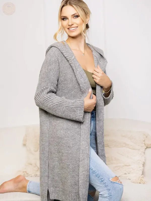 Gemütliche Strickjacke mit Kapuze - Tomorrow Style